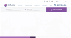 Desktop Screenshot of footandanklewest.com